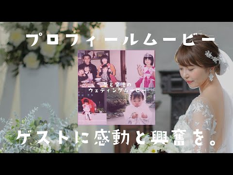 結婚式のおしゃれで可愛いビデオ｜プロフィールムービー｜Nさま