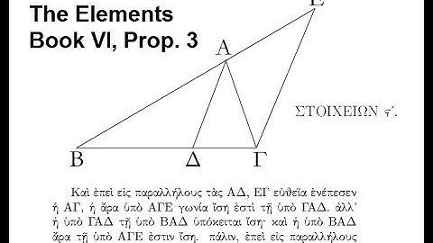 The Elements Book VI Proposition 3