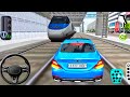 Blue Mercedes vs High-Speed Train 🚆 | No Brakes No Escape 😱 | 3D Driving Class