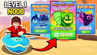 Starting Over as NOOB with STRONGEST Pet in Kayak Racing ! (Roblox) screenshot 5