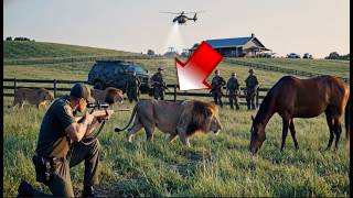 Heroic Rescue Team Saves doomed farm from the escaped LIONs