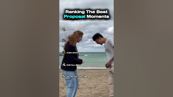 Ranking The Best Proposal Moments