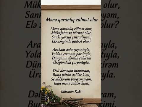 talisman #mənalıstatuslar #keşfetbeniöneçıkar #trend#şeir#mənalı #şeir #shortvideo #mənalıstatuslar thumbnail