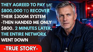 They Promised Me $800,000 to Restore Their $300 Million System-Then Paid Me Just $800 Instead...