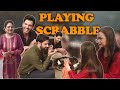 Omer Shahzad &amp; Noor Hassan Playing Scrabble on Drama Set