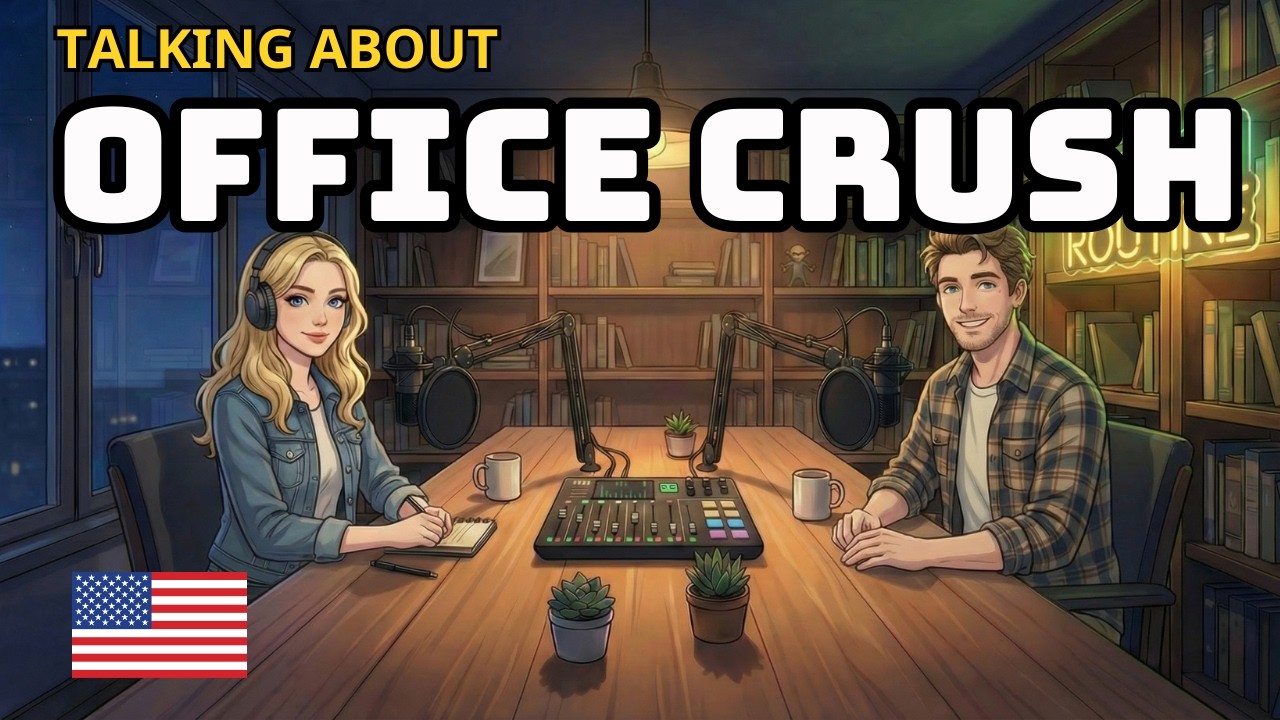 Talking About Officecrush in English | Easy English Conversation Practice for Beginners