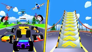 All Cars Vs Mega Ramp Jumps Dude Theft Wars | Dude Theft Wars Mega Ramp Jumps