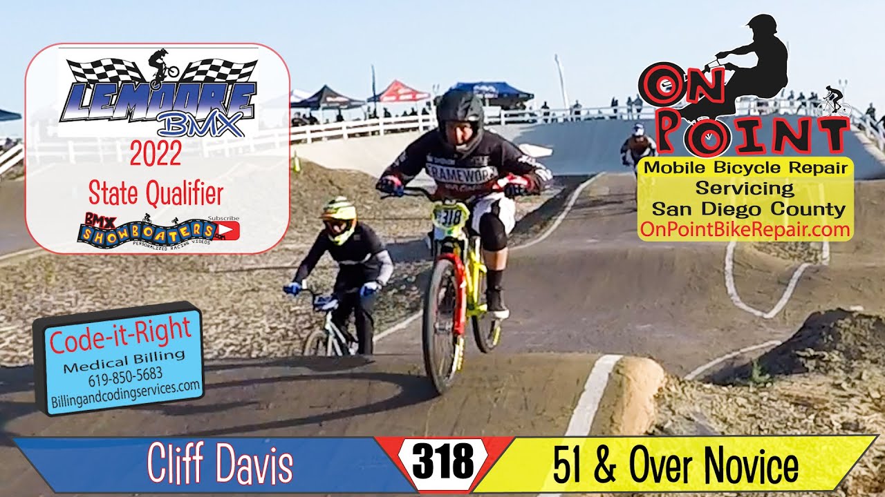 51 & Over Novice Cliff Davis/ 2022 Lemoore BMX State Qualifier - YouTube