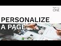 Tutorial: Personalize a Page