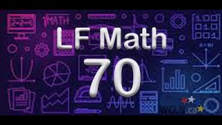 WCLN - LF Math 70 Course Intro