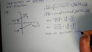 Trig Vectors - Equivalent Vectors