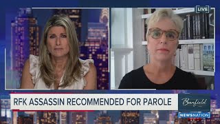 Kerry Kennedy reacts to her father's assassin winning parole