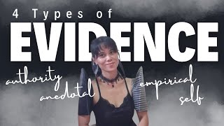 Mastering Types of Evidence | Self, Anecdotal, Authority \& Empirical Explained for Students