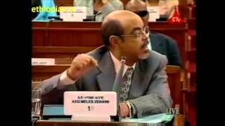 Hailemariam Desalegn Mimicking Meles Zenawi....what A Disgrace..wmv