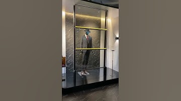 Impressive transparent OLED video display for retail shop windows #digitalsignage