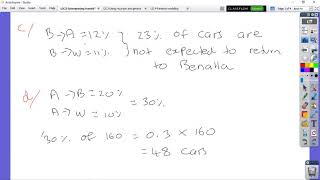 EX 12C2  Interpreting Transition Matrices