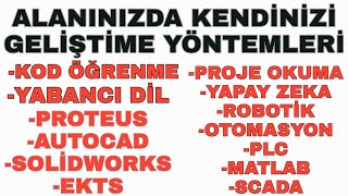 Alaninizda Kendi̇ni̇zi̇ Geli̇şti̇rmeni̇n Yöntemleri̇