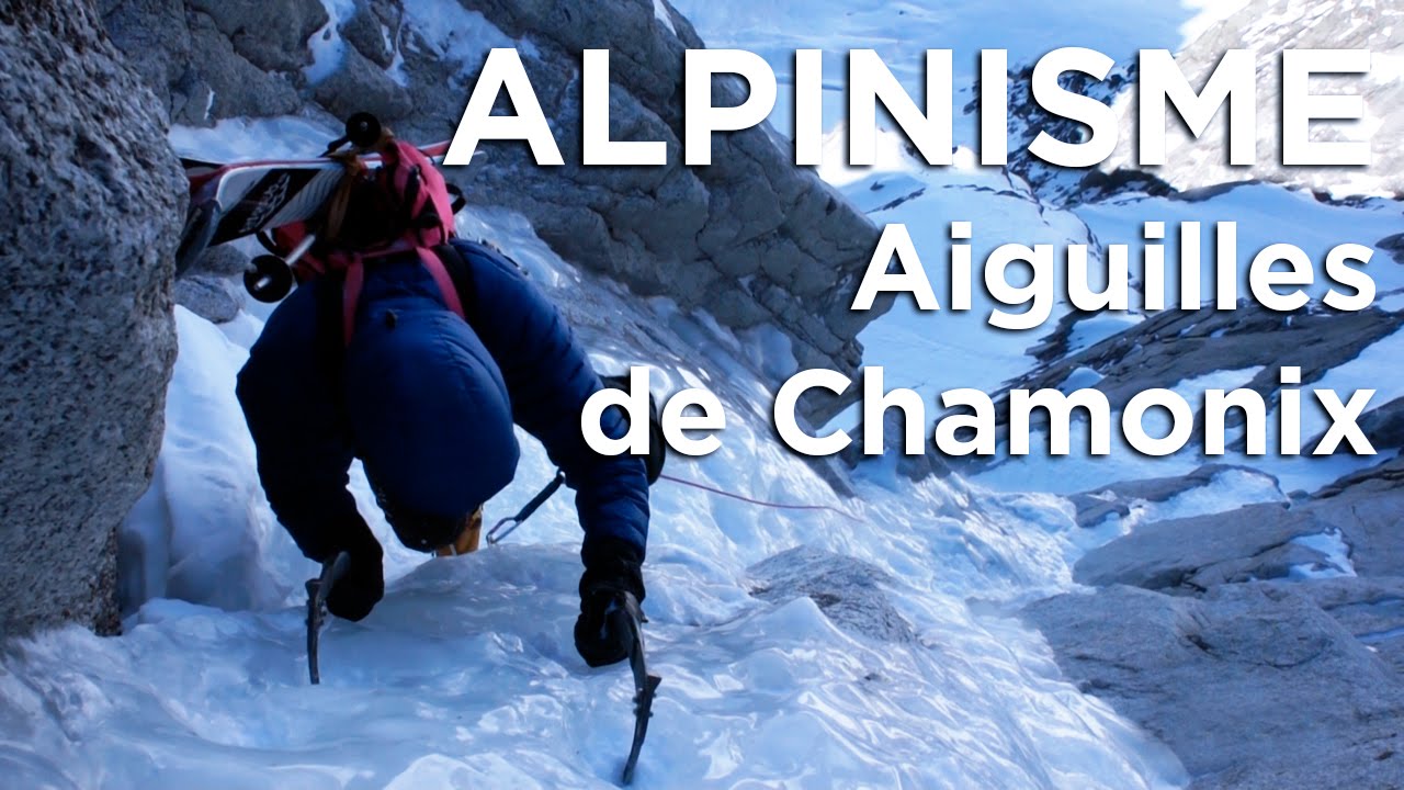 Le Fil à Plomb Rognon du Plan Aiguilles du Midi Chamonix Mont-Blanc alpinisme goulotte de glace