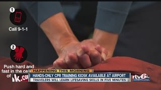 Airport to unveil hands-only CPR training kiosk