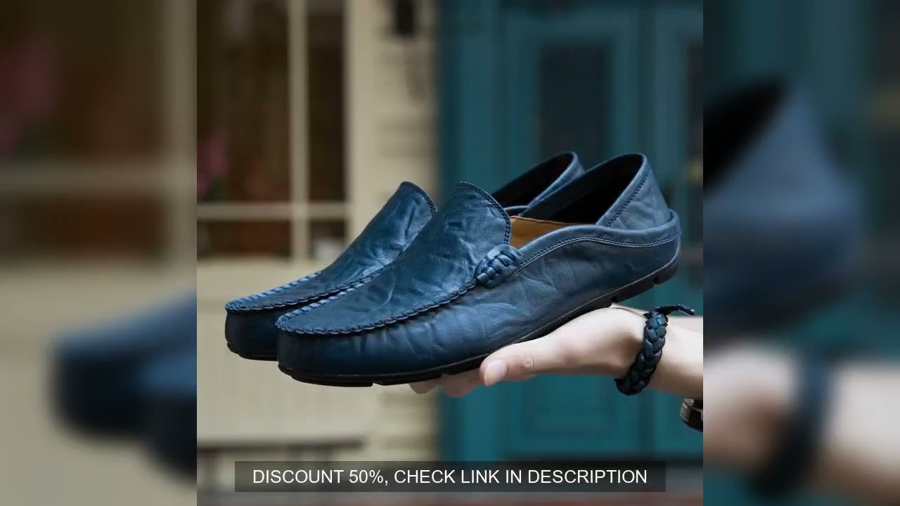 Men Shoes Casual Genuine Leather Mens Loafers Moccasins Designer Slip on Boat Shoes High Quality Cha