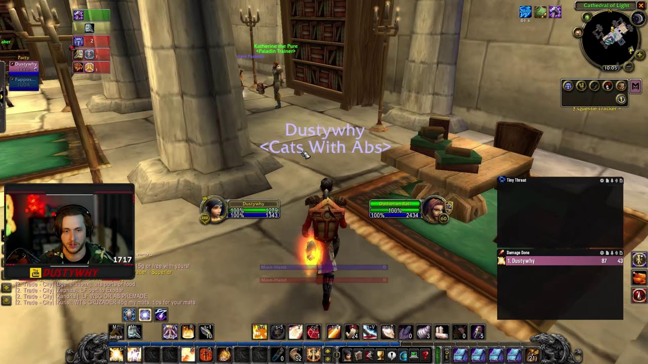 WoW TBC Anniversary | Dungeon + Leveling Grind | DustyWhy on Twitch