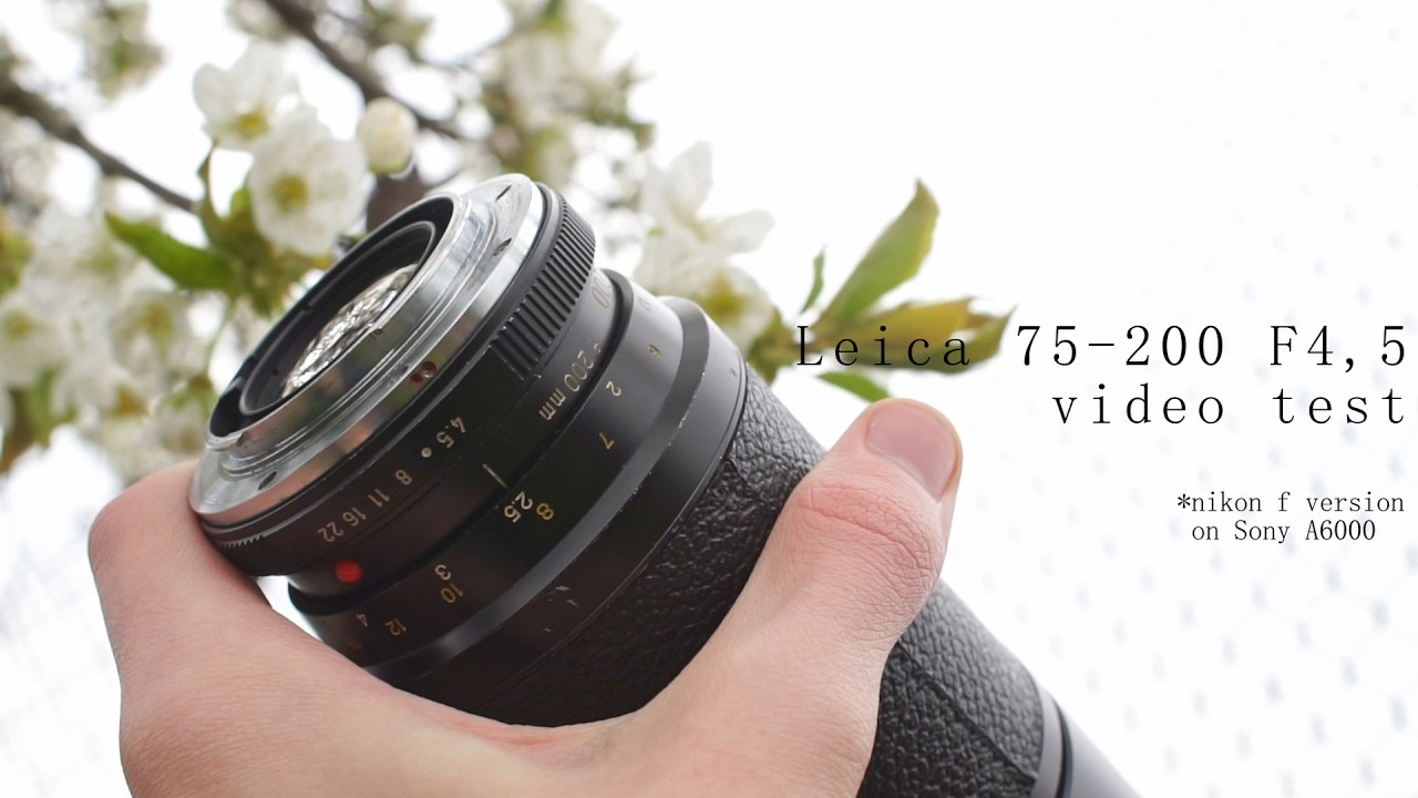 Leica Vario-Elmar-R 75-200mm f/4.5 zoom lens test on sony E - YouTube