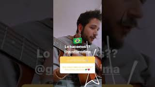 Camilo cantando Bebe en Portugués
