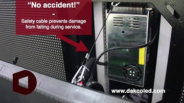 Outdoor LED Signs Genesis II Video Tutorial - How to Disassemble LED Module in 20 Seconds