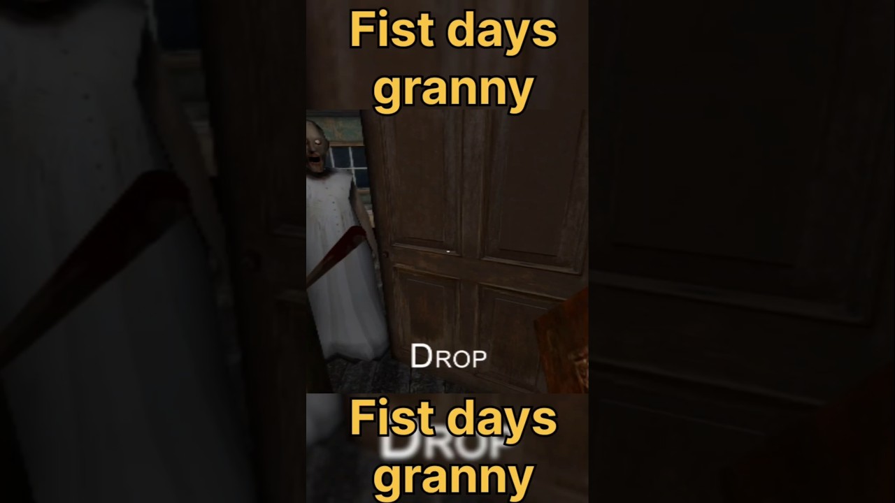 Fist day's granny ne mar diya || horror Game Granny shorts 