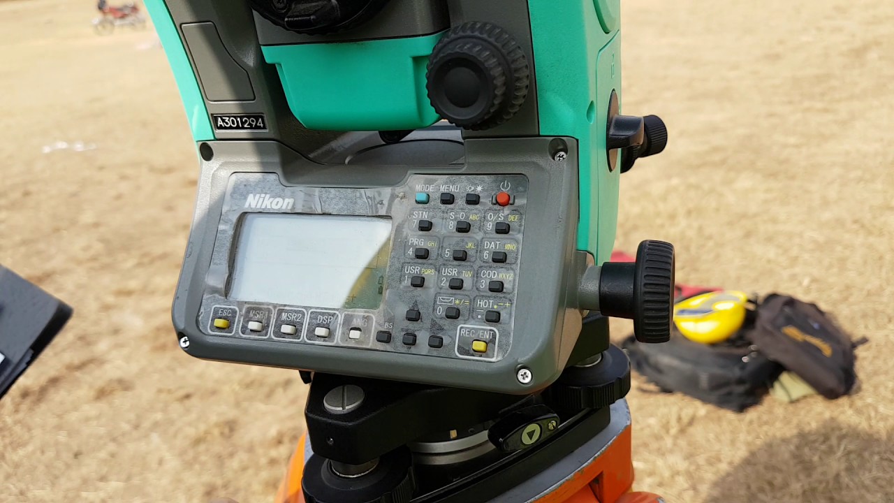 Remote Elevation Measurement Using Nikon Total Station Urdu Tutorial YouTube