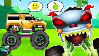 Island Haunted House Monster Truck & More Cartoon Video for Kids