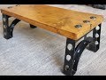 INDUSTRIAL DESIGN COFFEE TABLE. CNC PLASMA, PULSED MIG WELDING.