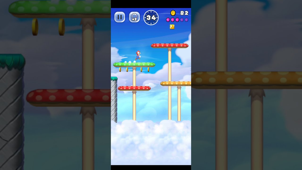 WORLD5-1 ピンク～ブラックコインの取り方 | スーパーマリオラン攻略・解析