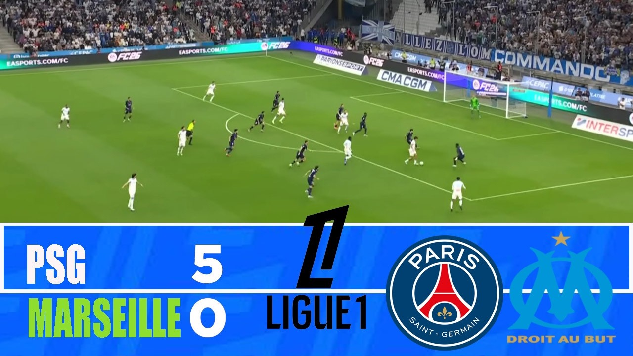 PSG vs MARSEILLE 5-0 | 2026 Ligue 1 | Match Highlights