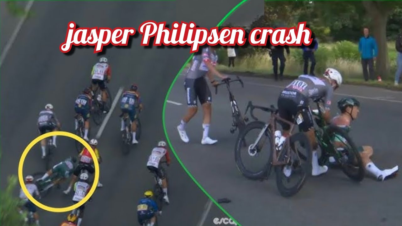 jasper Philipsen crash | tour the France stage 3 crash |  jasper Philipsen tour the France stage 3