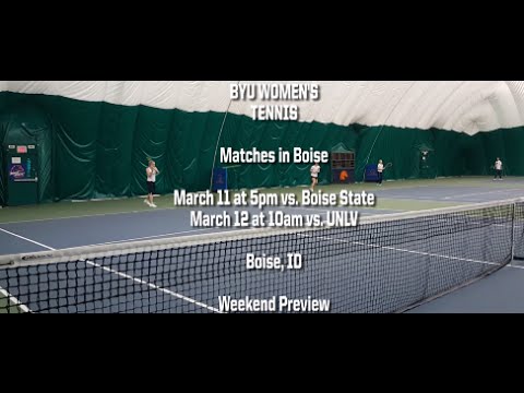 BYU Women's Tennis, season 2016 weekend in Boise preview