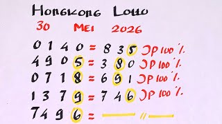 PREDIKSI HK LOTTO MALAM INI 30 MEI 2026 | RUMUS HONGKONG KEPALA EKOR JITU