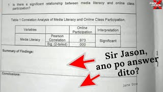 How to write Summary & Conclusions? Practical Research 2