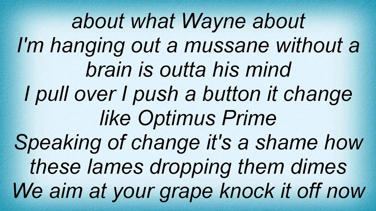 Lil Wayne Dreams And Nightmares Lyrics YouTube