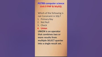 MCQ PHP & MySQL PGTRB computer instructor #pgtrbcs