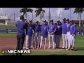 Venezuelan players put politics aside to play exhibition game ahead of World Baseball Classic