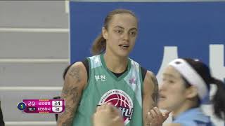 2017 WKBL 여자프로농구 - 빛나는 버저비터! 2쿼터 종료. 20171213