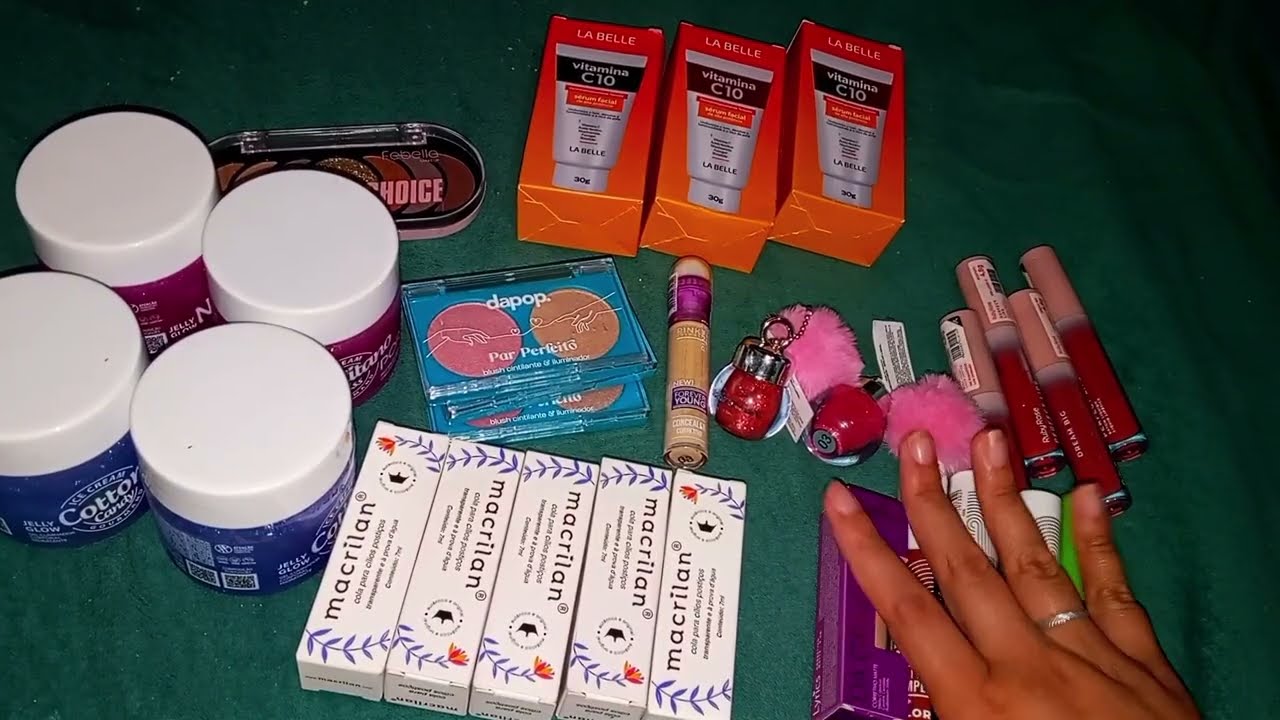 ASMR ABERTURA DE CAIXA LOJA DE MAQUIAGEM