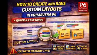 How to Create and Save Custom Layouts in Primavera P6 | Quick & Easy Guide
