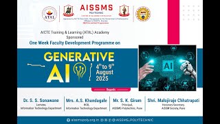 ATAL Faculty Development Program (FDP) on Generative AI
