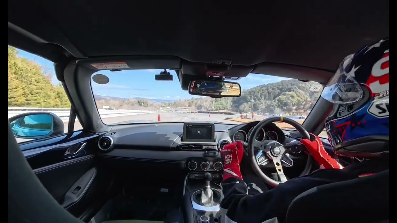 2026/02/15 中部ジムカーナ選手権東海シリーズ キョウセイ EX 1本目 ロードスターRF