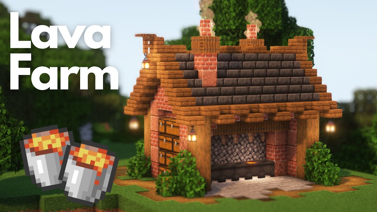 Lava Farm | Minecraft Tutorial | Java & Bedrock [1.20] - YouTube