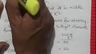 DSA HASH Functions: Division Method and Mid Square Method