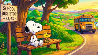 Snoopy's Cozy School Bus Morning 🚌🎒 Relaxing Jazz Music for Study, Focus & Peaceful Days screenshot 4