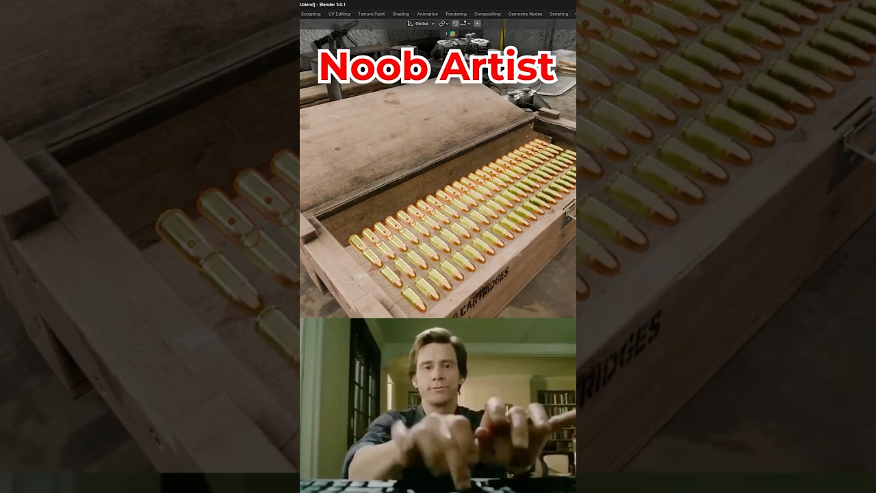 Blender Noob vs Pro: Ammo Crate